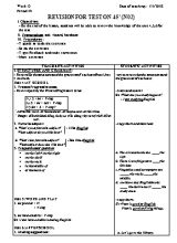 Giáo án Tiếng Anh Lớp 7 - Tiết 39 Kiểm tra 1 tiết - Năm học 2018-2019